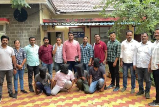 पुणे: पोलीस गुन्हे शाखेची कारवाई, नार्हे अंबेगावमध्ये १.६३ कोटींचा गुटखा जप्त