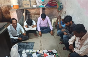 पोलिस गुन्हे पथक: कान्हे फाटा रेल्वे स्टेशनजवळ मटका अड्ड्यावर धाड! सात जणांविरुद्ध गुन्हा दाखल, हजारोंचा माल जप्त!