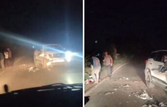 पुणे अपघात व्हिडिओ: राष्ट्रवादीचे आमदार दिलीप मोहिते पाटील यांच्या पुतण्याच्या भरधाव गाडीची पुणे-नाशिक महामार्गावर दुचाकीला धडक; 1 ठार”.