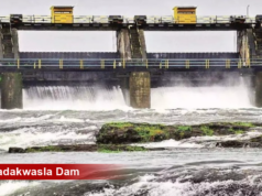 पुणे बातमी: आज दुपारी ३ वाजता खडकवासला धरणातून ५,१३६ क्युसेक्स पाण्याचा विसर्ग