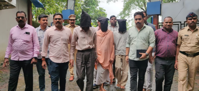नवी मुंबई: बेलापूर महिला हत्येच्या आरोपाखाली दैघर मंदिराजवळ तीन साधू अटक