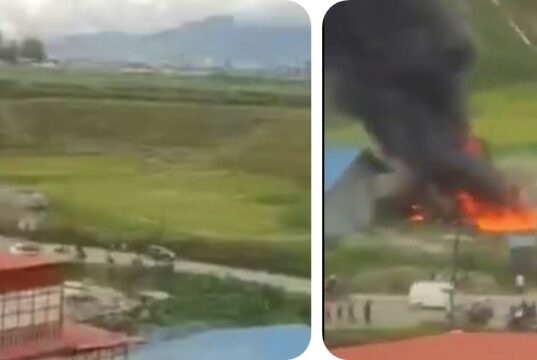 “काठमांडूमध्ये टेकऑफ करत असताना सौर्या एयरलाइन्सचे विमान क्रॅश; १९ लोकांचा अपघात”