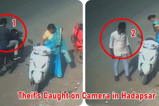पुण्यात वडा पाव घेताना दाम्पत्याचे ₹४.९५ लाखांचे सोने चोरीस, श्वेताळवाडी येथे घटना.