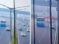 गुरुग्राम दुर्घटनेत दोन विद्यार्थ्यांचा मृत्यू, तीन गंभीर जखमी; वेगाने जाणारी कार नियंत्रणाबाहेर जाऊन डिव्हायडरला धडकली आणि १२ फूट उंच उडी मारून दुर्घटना.