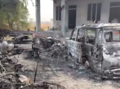 “राजस्थान टोंक बायपोलमध्ये हिंसाचार: एसडीएमवर हल्ला, दगडफेक, वाहने पेटविली; ६० जण अटकेत”.