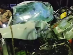 केरळमध्ये भीषण अपघात – पाच MBBS विद्यार्थ्यांचा मृत्यू, वेगाने चालणाऱ्या कारने KSRTC बसला दिली धडक.