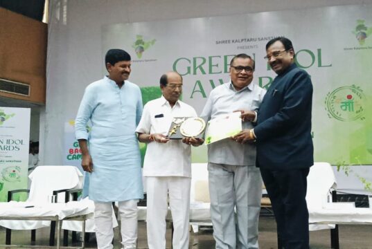 जयपूरमध्ये ‘ग्रीन आयडियल अवॉर्ड’ सोहळा; पुण्याच्या ऋषी आनंदवन संस्थेला राष्ट्रीय सन्मान.