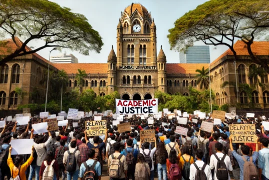 मुंबई विद्यापीठाच्या विद्यार्थ्यांचा रान उठवणारा आंदोलन: ५,००० अभियंता विद्यार्थ्यांच्या भवितव्यावर संकट