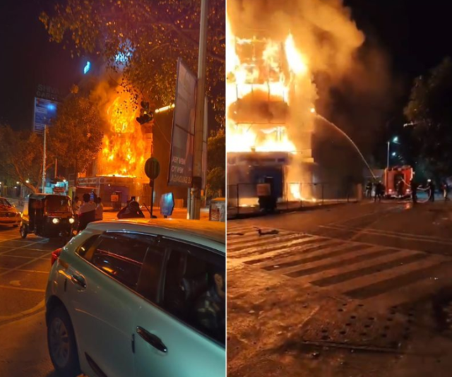 पिंपळे सौदागर येथे भीषण आग; कोट्यवधी रुपयांचे नुकसान