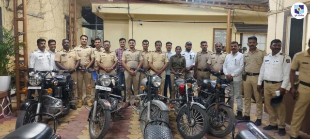 पुणे: लोणी काळभोर पोलिसांची मोठी कारवाई – बदललेल्या सायलेन्सरसह २२ बुलेट जप्त, वाहनमालकांना प्रत्येकी ₹२५,००० दंड!
