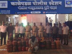 बेकायदेशीर गॅस रिफिलींग प्रकरण: पुण्यात छापा टाकून १.३० लाख रुपयांचा मुद्देमाल जप्त