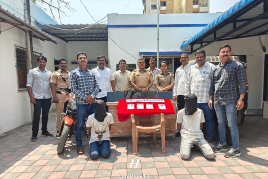 पुणे: घरफोडी चोरी करणारे दोन आरोपी जेरबंद, ४,६६,०००/- रुपयांचा मुद्देमाल जप्त