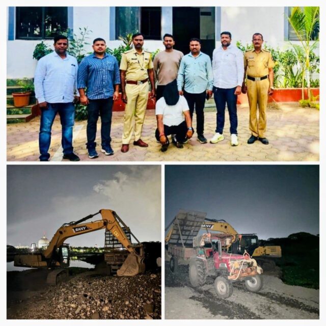 पुणे पोलिसांची दुहेरी यशस्वी कारवाई – वाहनचोरी करणारा बालक गजाआड, वाळू माफियावर ३५ लाखांचा छापा!